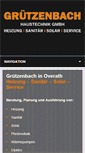 Mobile Screenshot of gruetzenbach-haustechnik.de