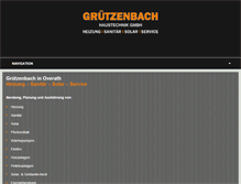 Tablet Screenshot of gruetzenbach-haustechnik.de